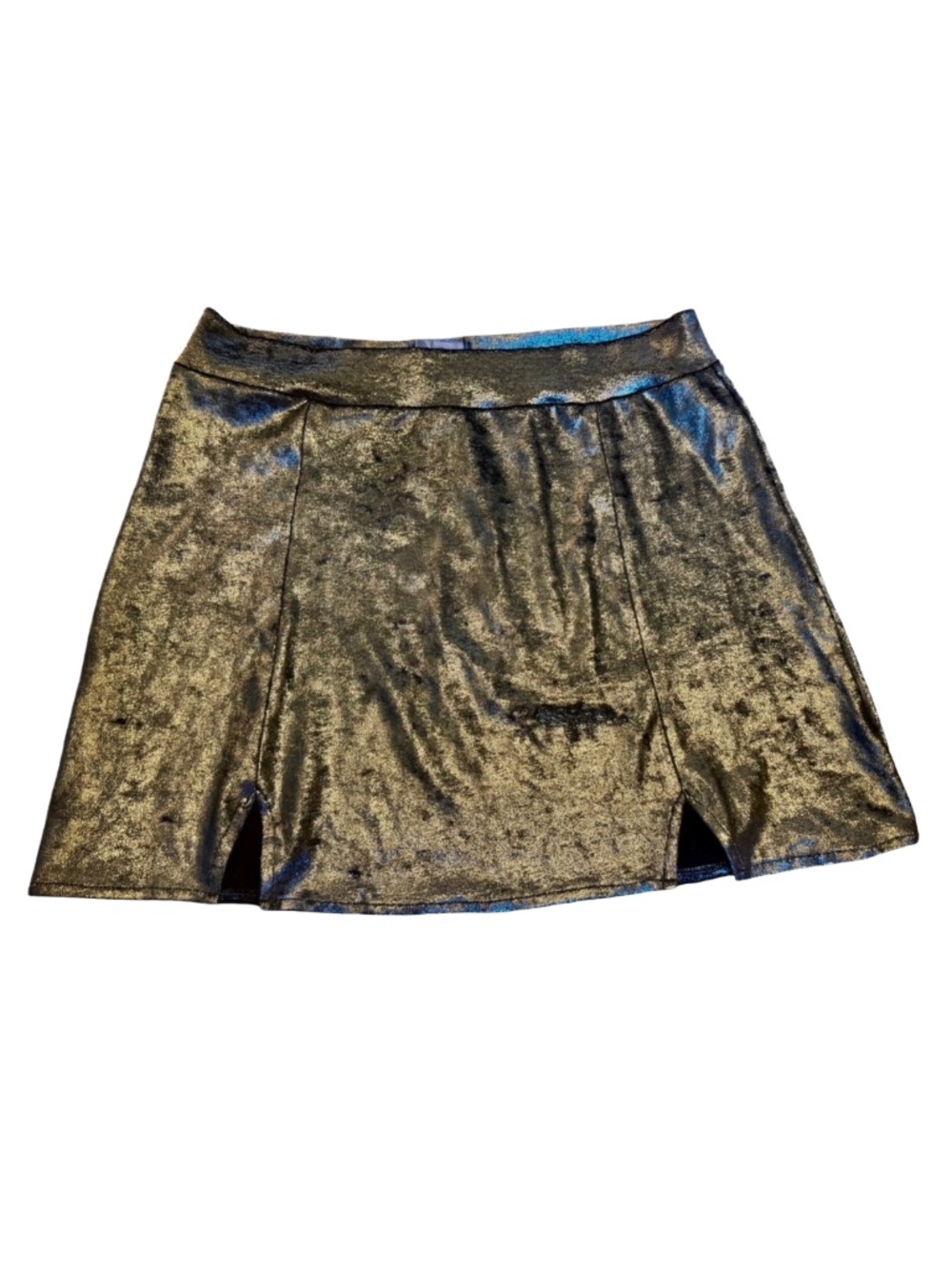 SAMPLE SALE Metallic Silver Skirt Women’s Medium
